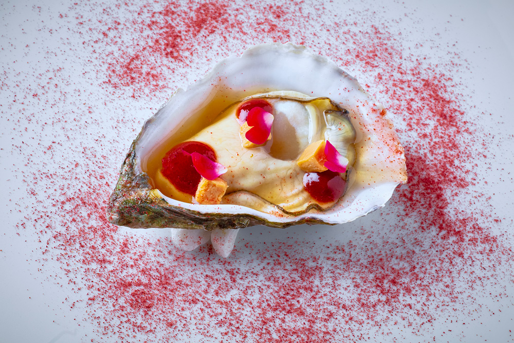 Oyster on the half-shell